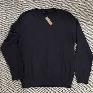 J. Crew Men's navy V-Neck Sweater